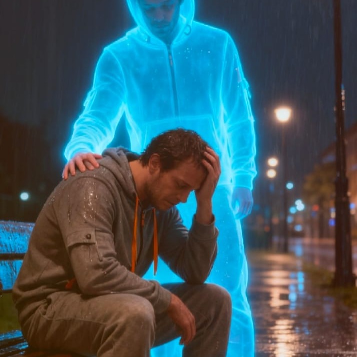 Auch in den dunkelsten Momenten und im stärksten Regen bist du nicht allein. Manchmal ist die stützende Hand nicht sichtbar, aber ihre Präsenz ist real. Halte durch. ✨